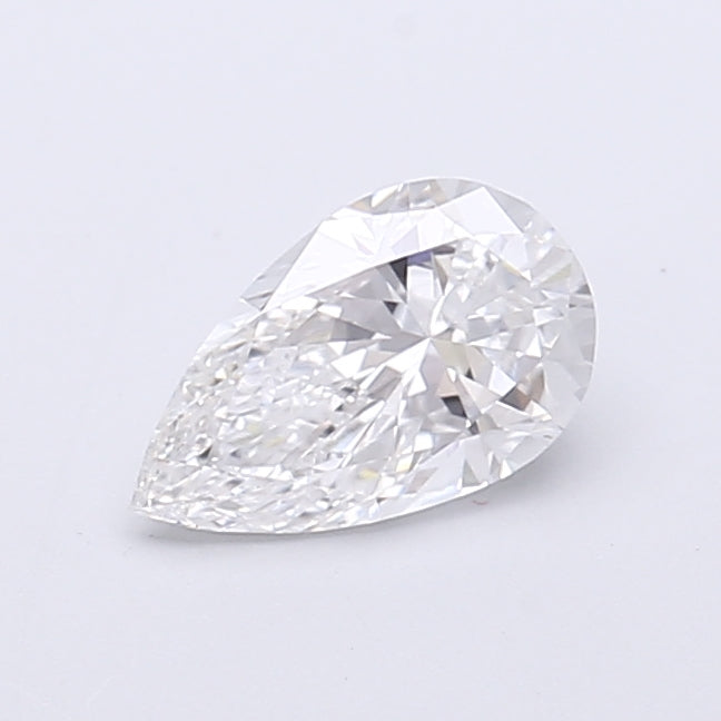 0.76 Carat Pear Shaped, Very Good Cut, D Color, VVS2 Clarity, IGI Certified Lab Grown Diamond