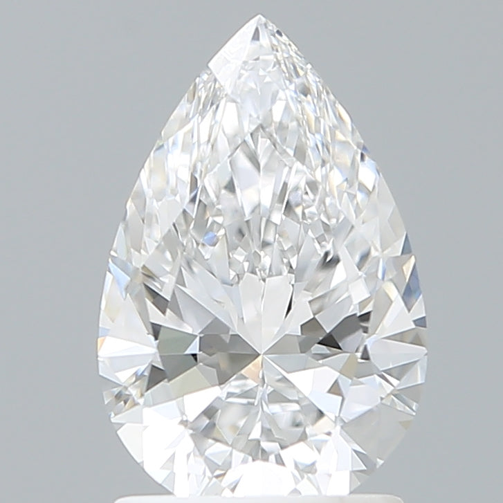 1.55 Carat Pear Shaped, Ideal Cut, D Color, VVS2 Clarity, IGI Certified Lab Grown Diamond