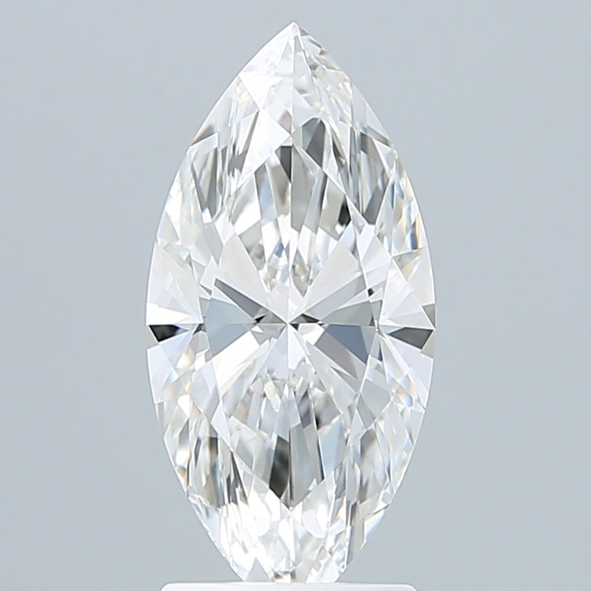 2.10 Carat Marquise Shaped, Ideal Cut, F Color, VVS2 Clarity, IGI Certified Lab Grown Diamond