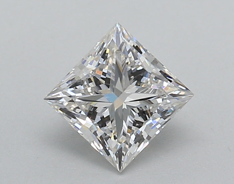 1.01 Carat Princess Shaped, Excellent Cut, F Color, VVS2 Clarity, IGI Certified Lab Grown Diamond