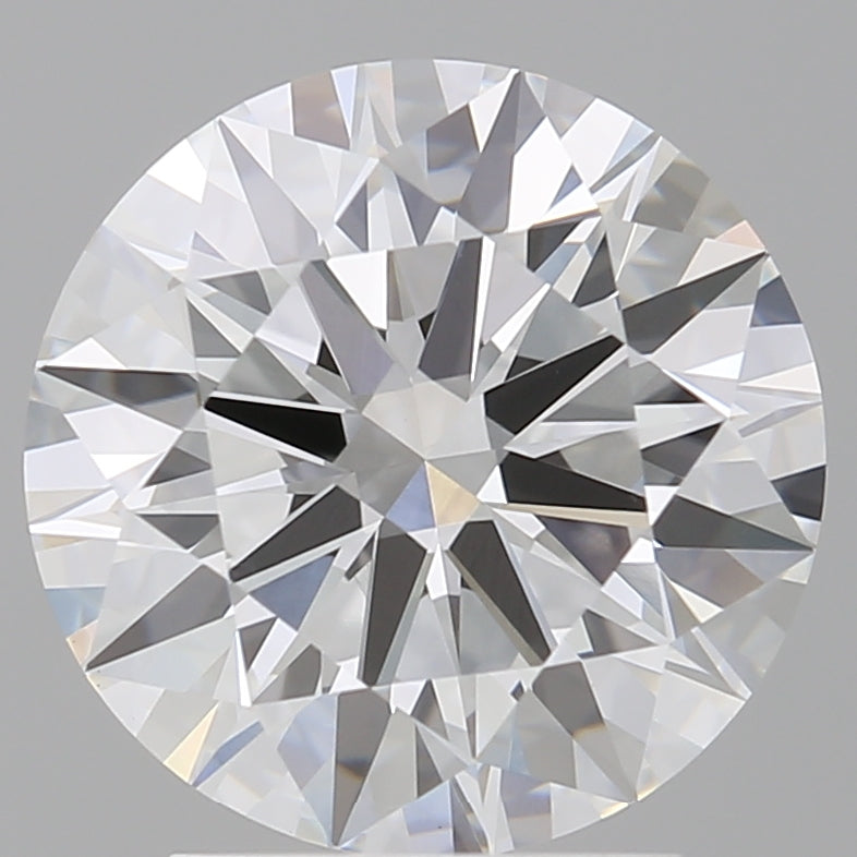 3.05 Carat Round Shaped, Ideal Cut, E Color, VVS2 Clarity, IGI Certified Lab Grown Diamond