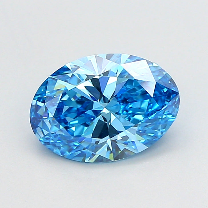 2.05 Carat Oval Shaped, Ideal Cut, VVS2 Clarity, IGI Certified Lab Grown Diamond