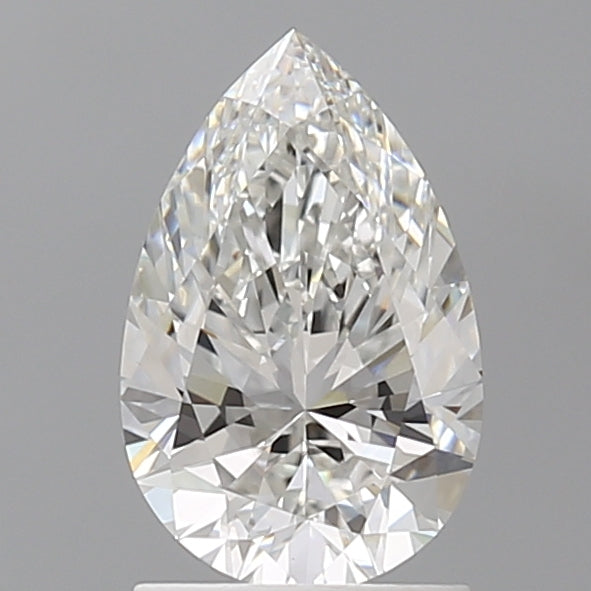 1.50 Carat Pear Shaped, Ideal Cut, F Color, VVS2 Clarity, IGI Certified Lab Grown Diamond