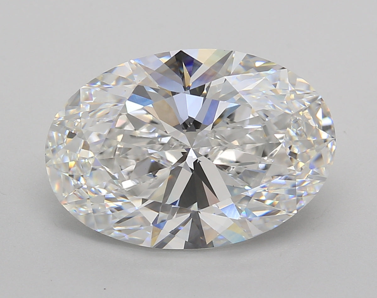 6.01 Carat Oval Shaped, Excellent Cut, E Color, VVS2 Clarity, IGI Certified Lab Grown Diamond