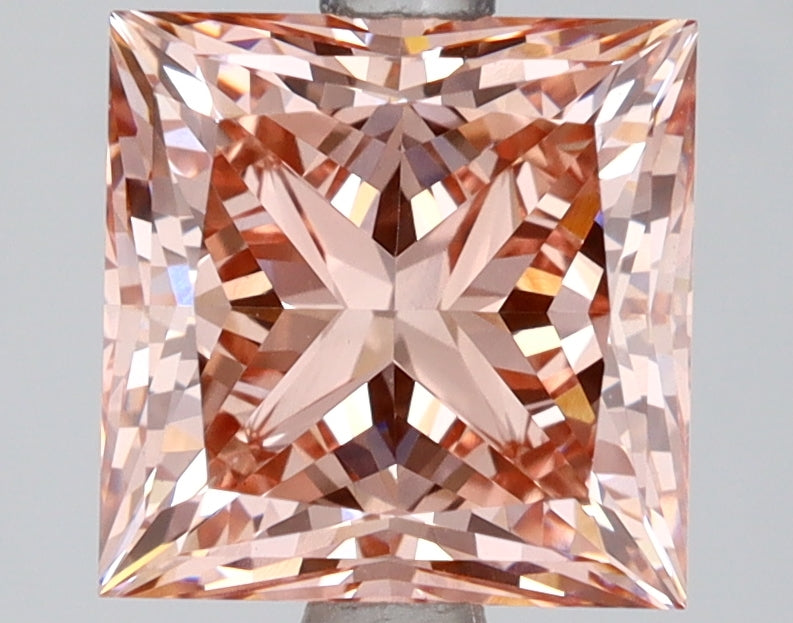 3.06 Carat Princess Shaped, Ideal Cut, VS1 Clarity, IGI Certified Lab Grown Diamond