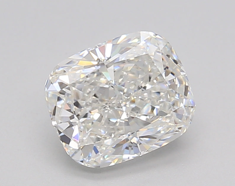 1.51 Carat Elongated Cushion Shaped, Excellent Cut, E Color, VS1 Clarity, IGI Certified Lab Grown Diamond