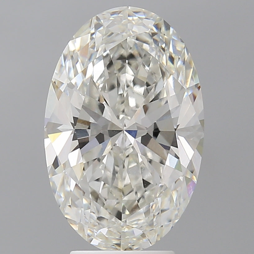 4.55 Carat Oval Shaped, Ideal Cut, G Color, VVS2 Clarity, IGI Certified Lab Grown Diamond
