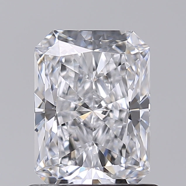 1.01 Carat Radiant Shaped, Excellent Cut, D Color, VVS2 Clarity, IGI Certified Lab Grown Diamond