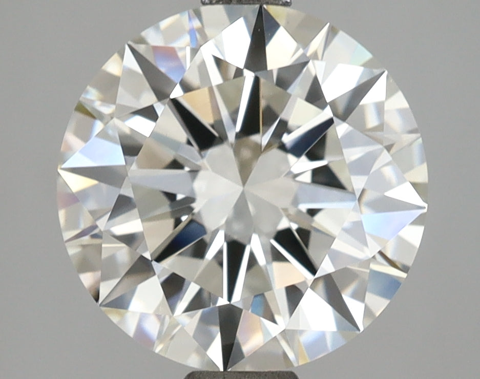 3.01 Carat Round Shaped, Excellent Cut, H Color, VVS2 Clarity, IGI Certified Lab Grown Diamond