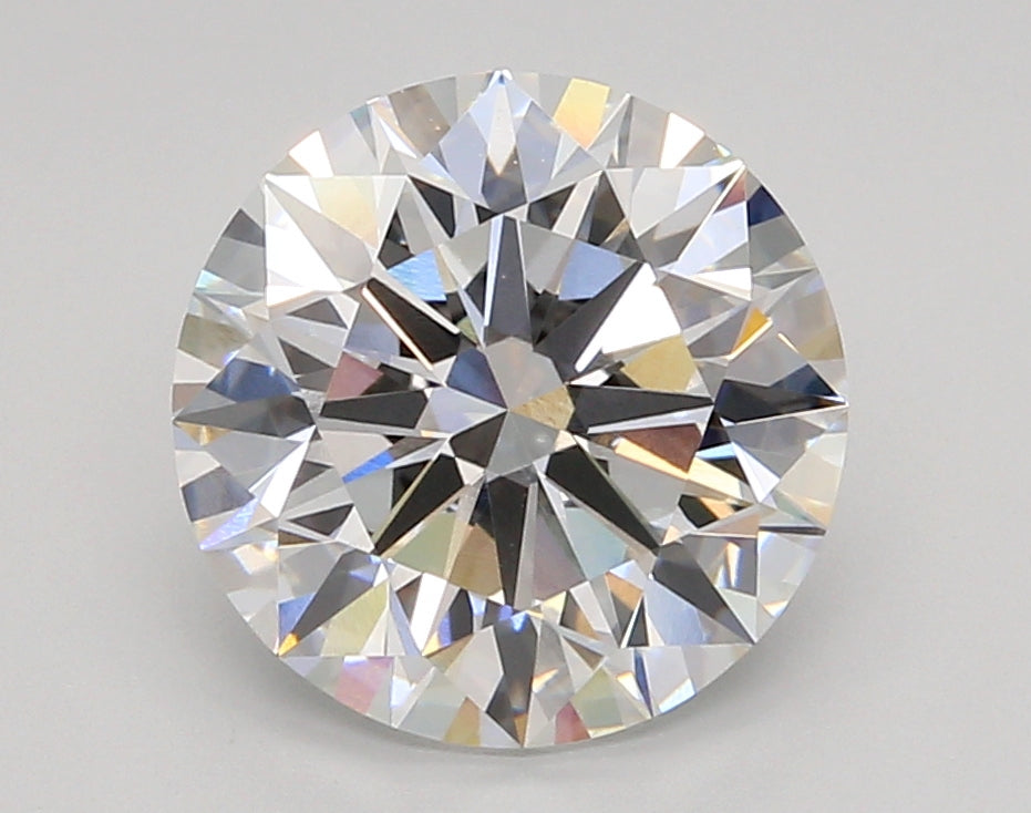 4.04 Carat Round Shaped, Ideal Cut, E Color, VVS2 Clarity, IGI Certified Lab Grown Diamond