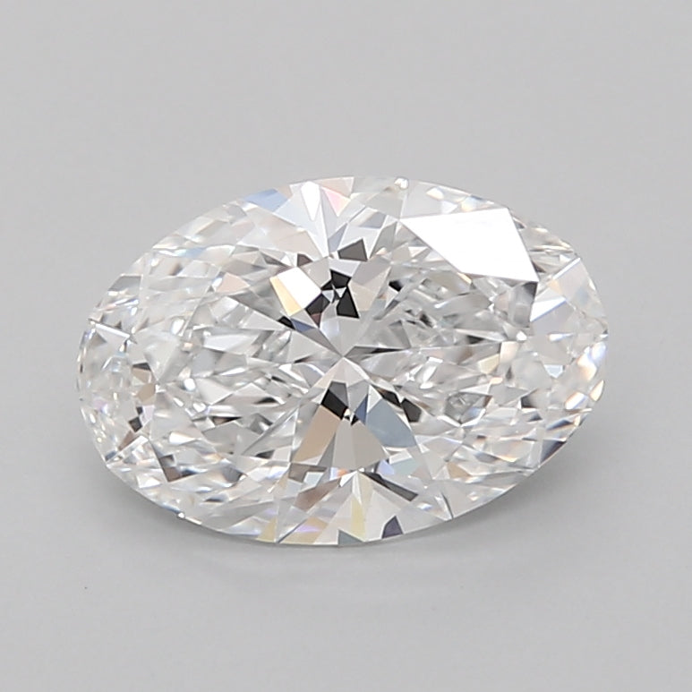 3.06 Carat Oval Shaped, Ideal Cut, D Color, VVS2 Clarity, IGI Certified Lab Grown Diamond