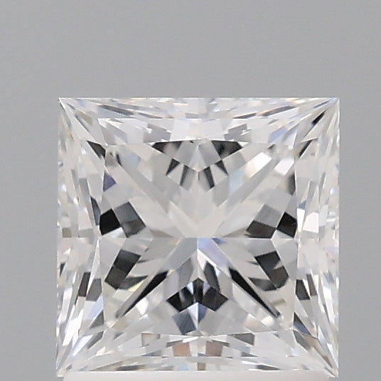 1.56 Carat Princess Shaped, Ideal Cut, E Color, VVS2 Clarity, IGI Certified Lab Grown Diamond