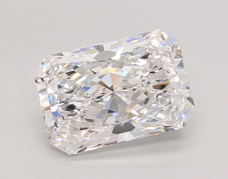 3.01 Carat Radiant Shaped, Ideal Cut, D Color, VS1 Clarity, IGI Certified Lab Grown Diamond