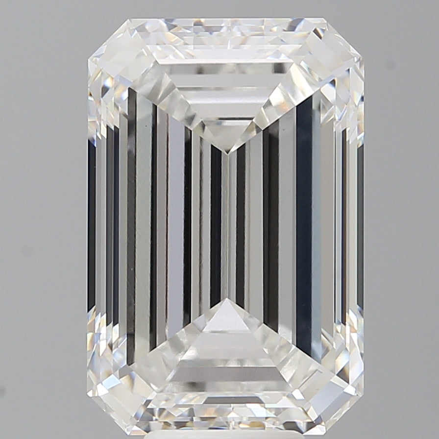 9.59 Carat Emerald Shaped, Excellent Cut, E Color, VVS2 Clarity, IGI Certified Lab Grown Diamond