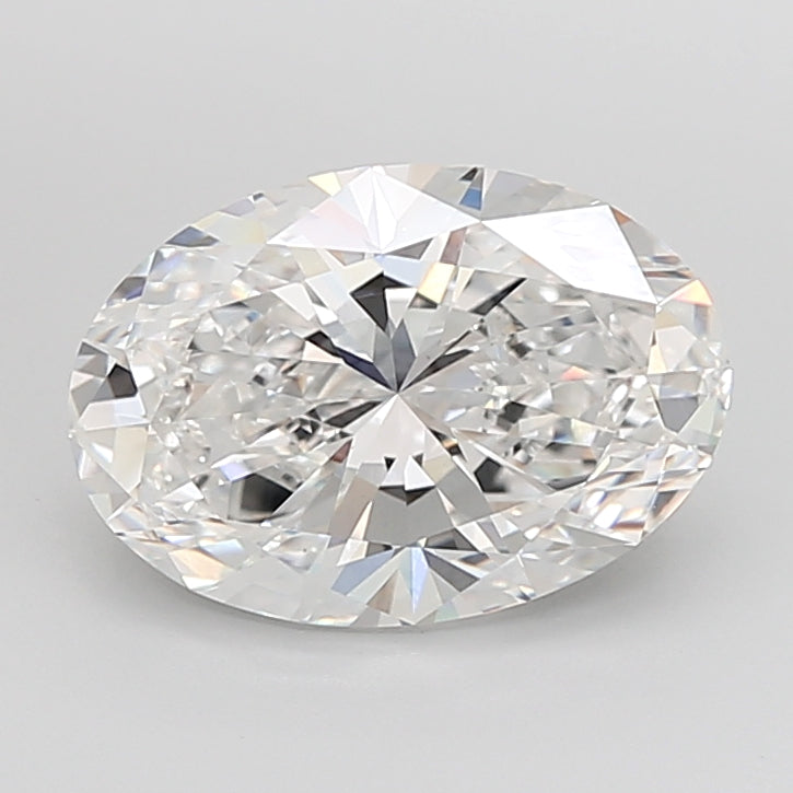 5.55 Carat Oval Shaped, Ideal Cut, E Color, VVS2 Clarity, IGI Certified Lab Grown Diamond