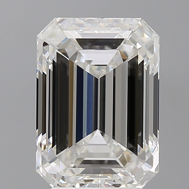 4.03 Carat Emerald Shaped, Ideal Cut, F Color, VVS2 Clarity, IGI Certified Lab Grown Diamond