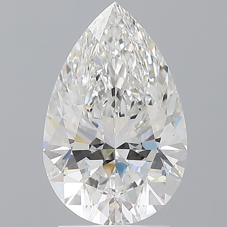 2.54 Carat Pear Shaped, Ideal Cut, E Color, VS1 Clarity, IGI Certified Lab Grown Diamond