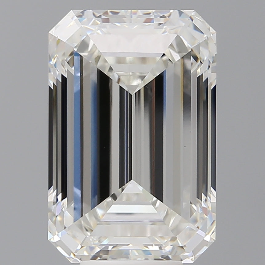9.05 Carat Emerald Shaped, Ideal Cut, F Color, VS1 Clarity, IGI Certified Lab Grown Diamond