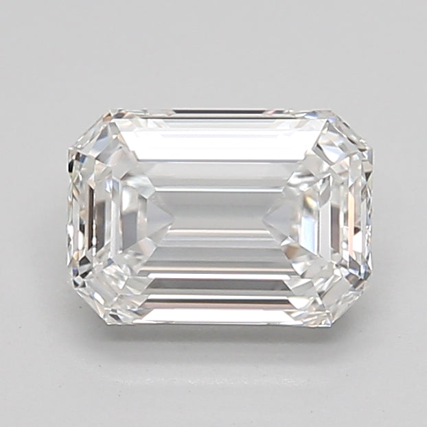 1.53 Carat Emerald Shaped, Ideal Cut, D Color, VVS2 Clarity, IGI Certified Lab Grown Diamond
