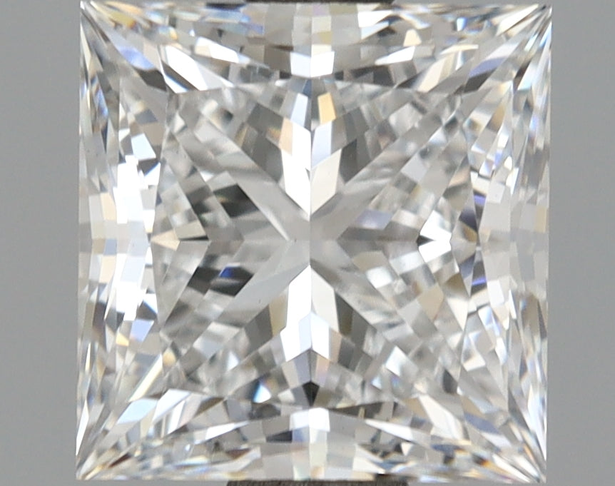 2.01 Carat Princess Shaped, Ideal Cut, D Color, VS1 Clarity, IGI Certified Lab Grown Diamond