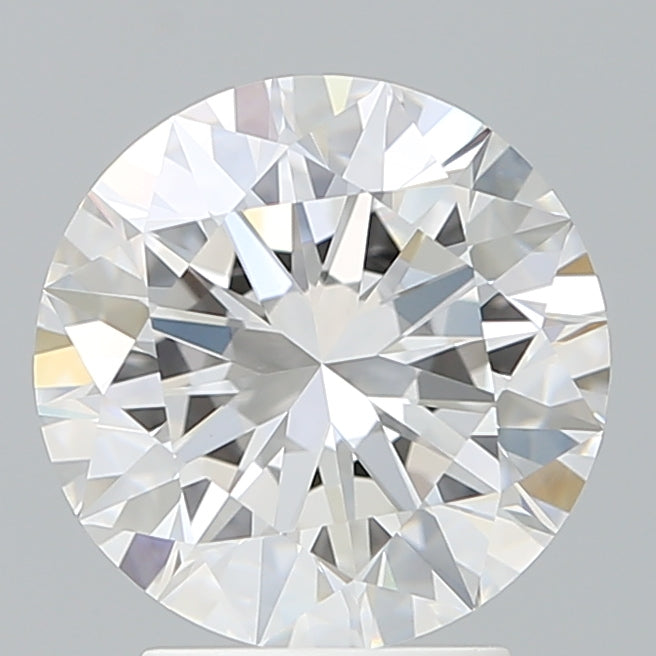 3.10 Carat Round Shaped, Excellent Cut, D Color, VVS2 Clarity, IGI Certified Lab Grown Diamond