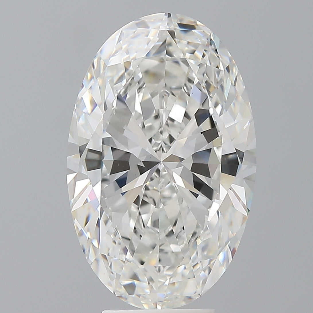 6.09 Carat Oval Shaped, Ideal Cut, F Color, VVS2 Clarity, IGI Certified Lab Grown Diamond