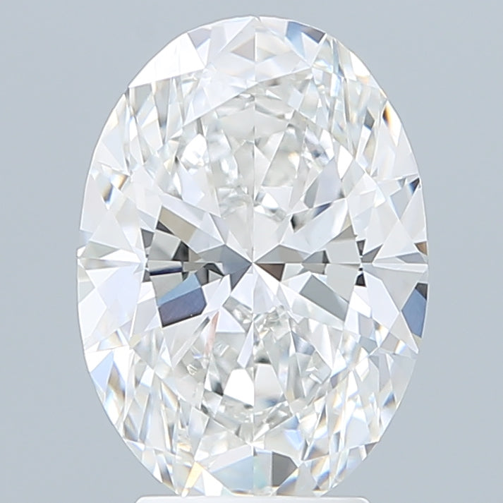 4.06 Carat Oval Shaped, Ideal Cut, E Color, VVS2 Clarity, IGI Certified Lab Grown Diamond