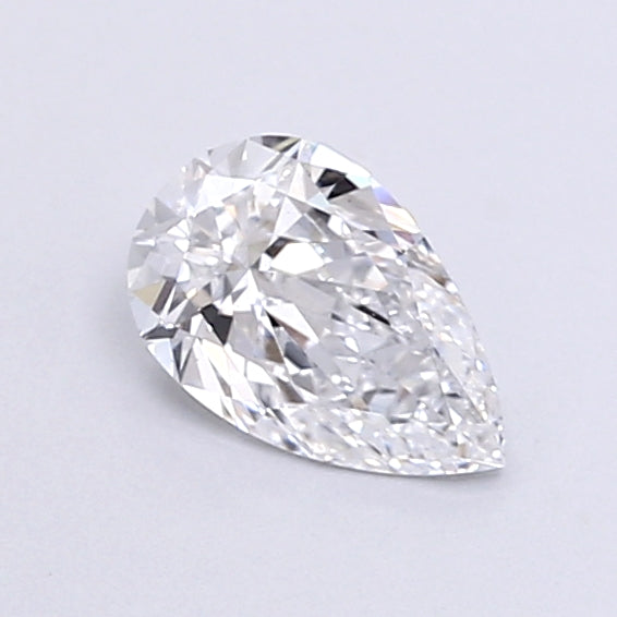 0.37 Carat Pear Shaped, Very Good Cut, D Color, VS2 Clarity, IGI Certified Lab Grown Diamond