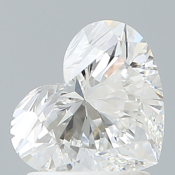 1.58 Carat Heart Shaped, Ideal Cut, D Color, VVS2 Clarity, IGI Certified Lab Grown Diamond