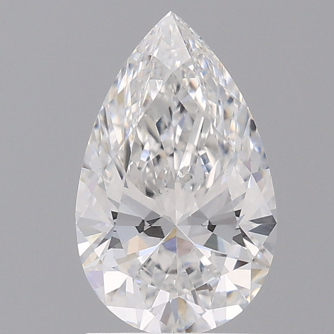 1.60 Carat Pear Shaped, Ideal Cut, E Color, VS1 Clarity, IGI Certified Lab Grown Diamond