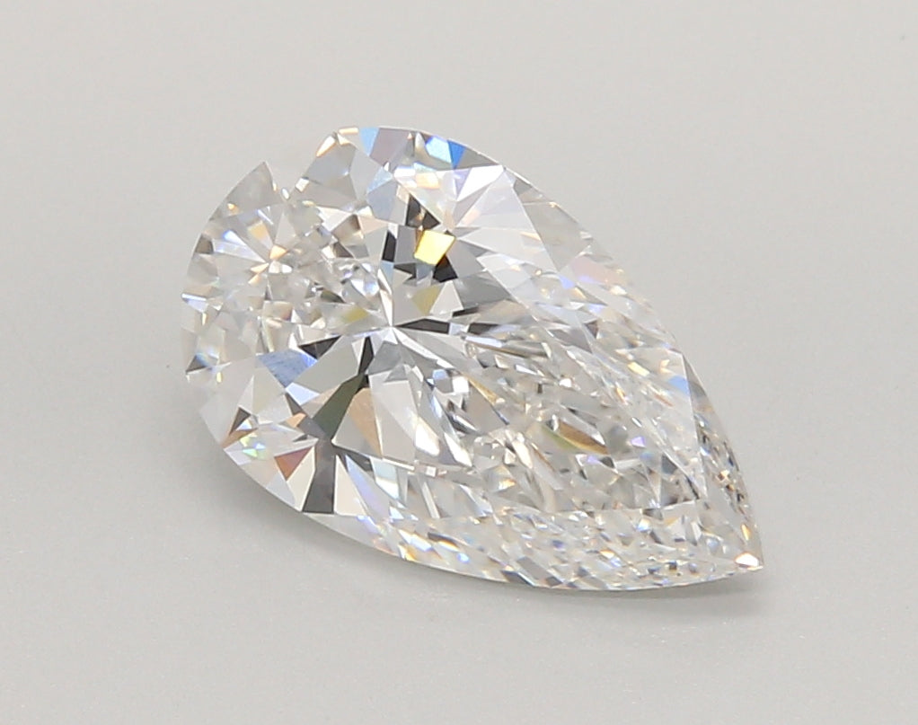 2.53 Carat Pear Shaped, Ideal Cut, E Color, VVS1 Clarity, IGI Certified Lab Grown Diamond