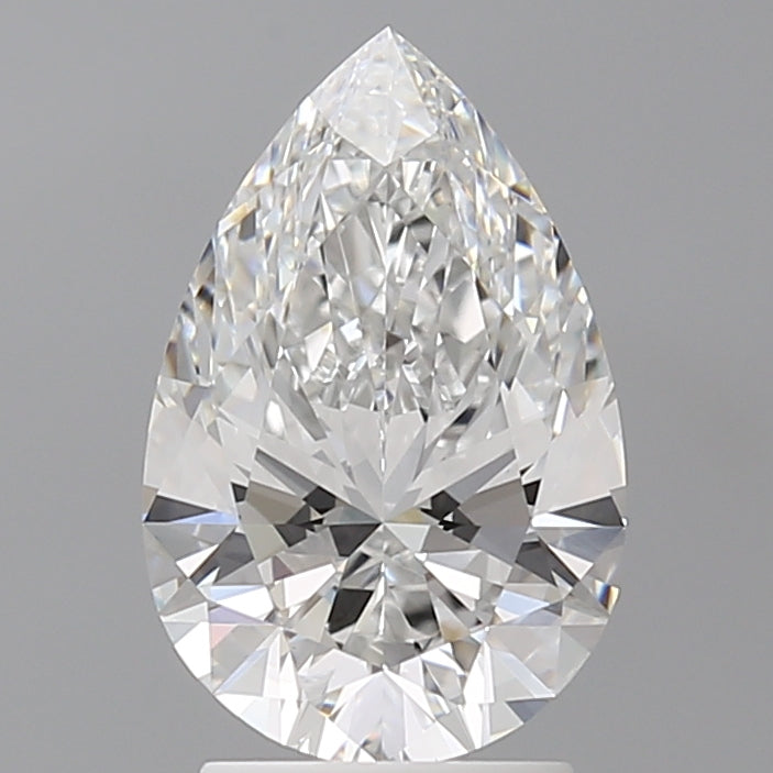 2.55 Carat Pear Shaped, Ideal Cut, E Color, VVS2 Clarity, IGI Certified Lab Grown Diamond