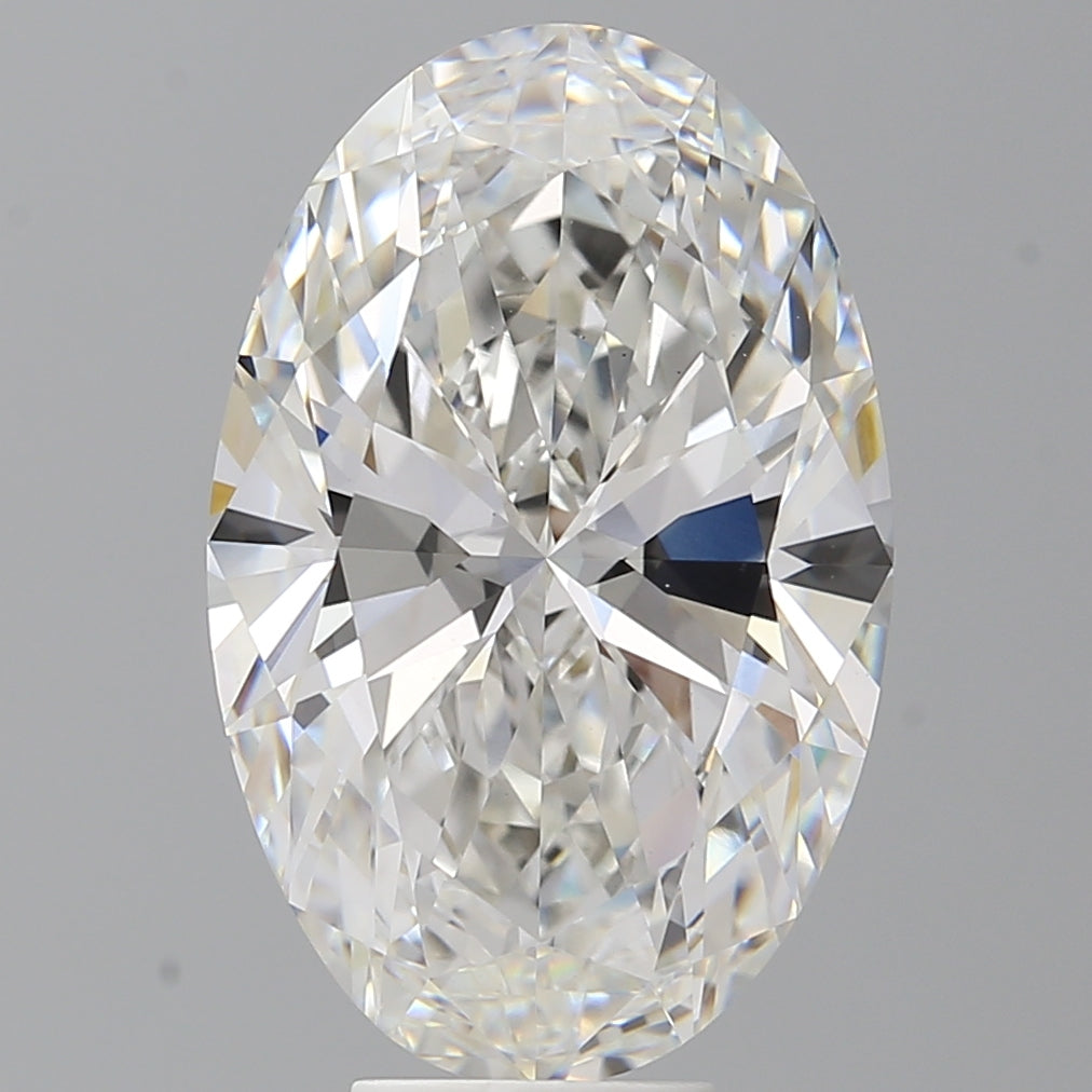 8.09 Carat Oval Shaped, Ideal Cut, F Color, VVS2 Clarity, IGI Certified Lab Grown Diamond