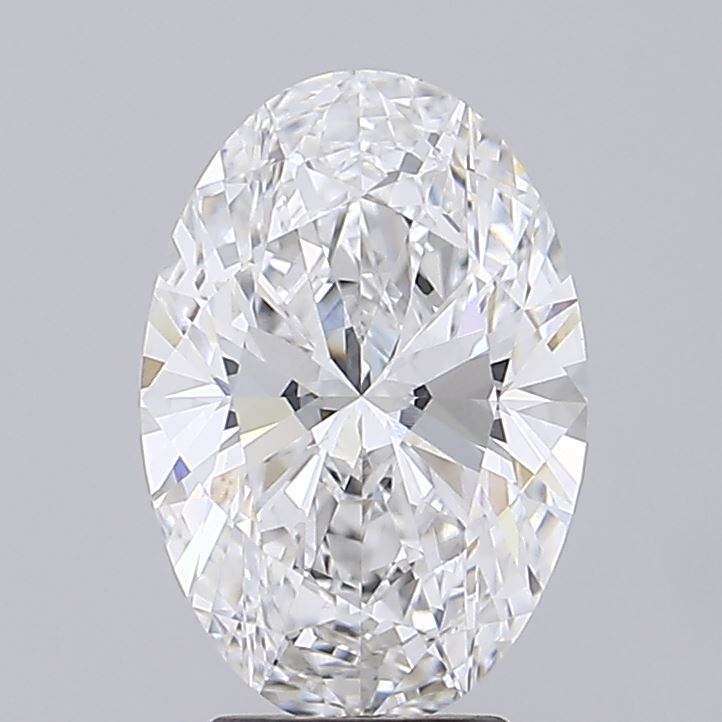 4.06 Carat Oval Shaped, Ideal Cut, E Color, VVS2 Clarity, IGI Certified Lab Grown Diamond