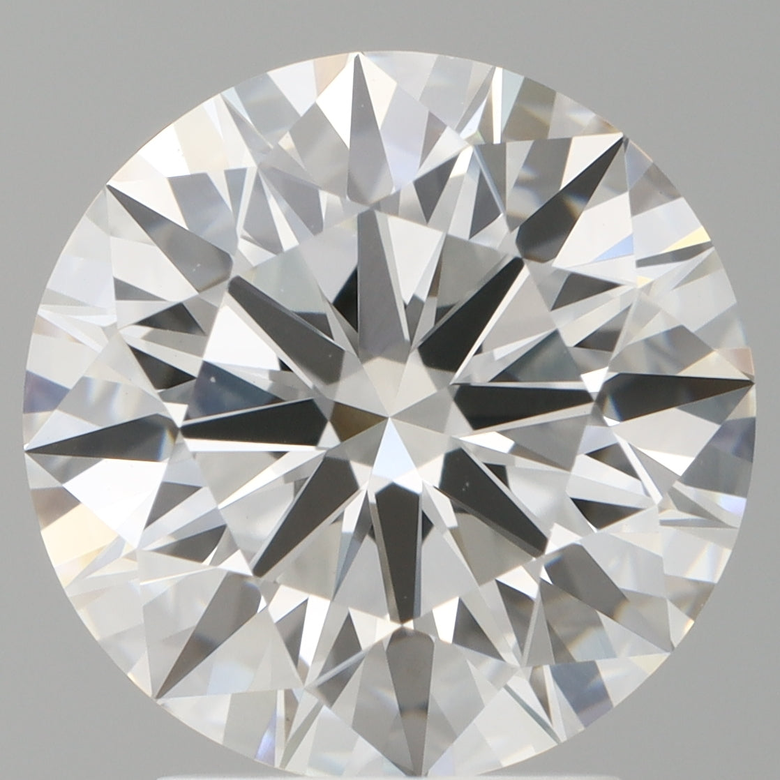 3.09 Carat Round Shaped, Ideal Cut, E Color, VVS2 Clarity, IGI Certified Lab Grown Diamond