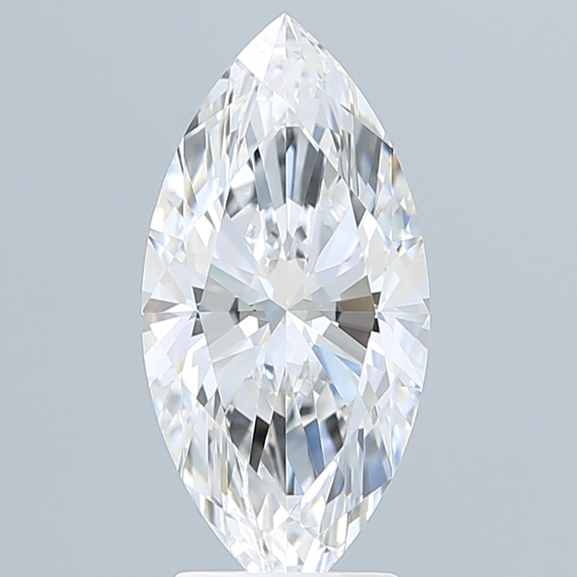 3.09 Carat Marquise Shaped, Ideal Cut, E Color, VVS2 Clarity, IGI Certified Lab Grown Diamond
