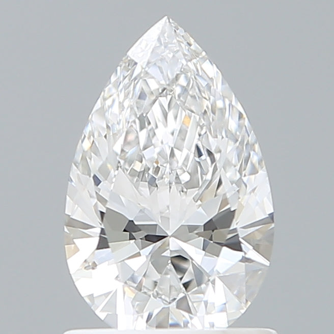 1.05 Carat Pear Shaped, Ideal Cut, D Color, VVS1 Clarity, IGI Certified Lab Grown Diamond