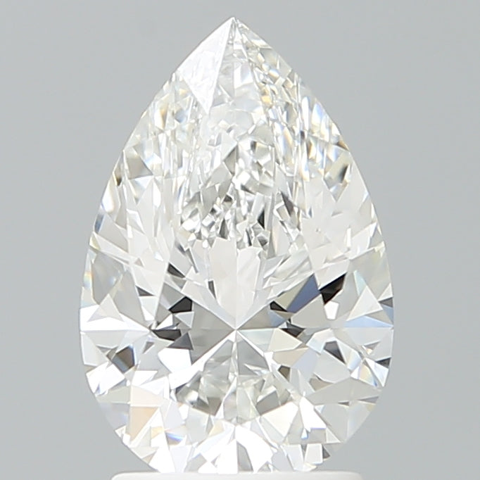 2.24 Carat Pear Shaped, Excellent Cut, D Color, VVS2 Clarity, IGI Certified Lab Grown Diamond