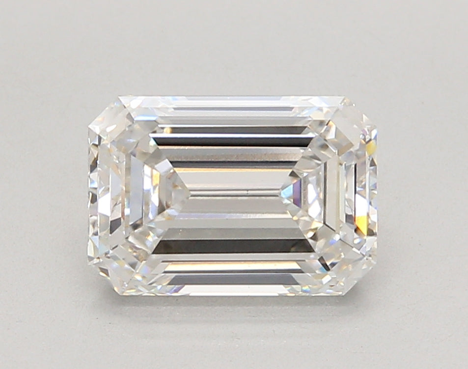 3.01 Carat Emerald Shaped, Ideal Cut, F Color, VS1 Clarity, IGI Certified Lab Grown Diamond