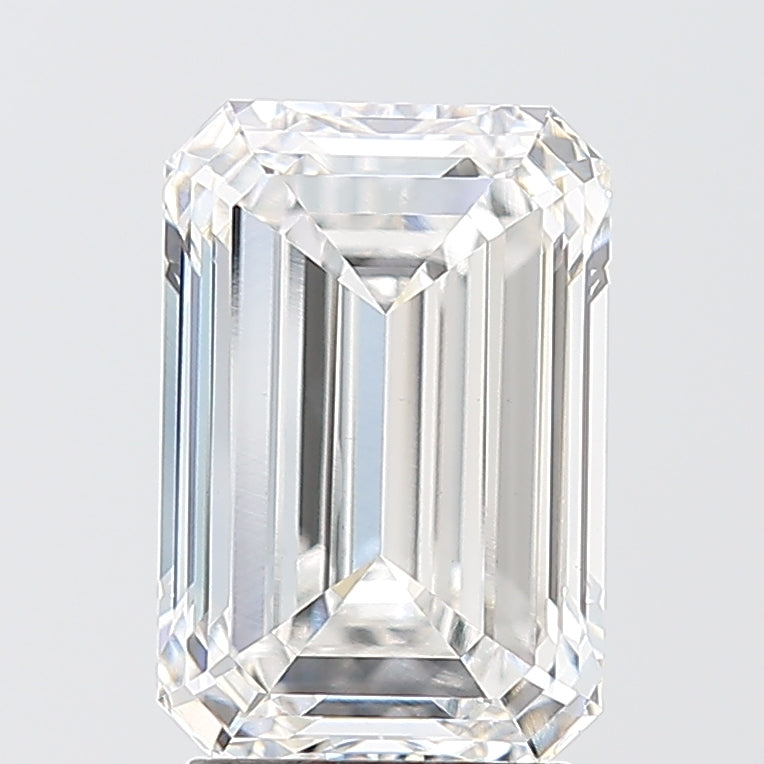 3.00 Carat Emerald Shaped, Excellent Cut, E Color, VVS2 Clarity, IGI Certified Lab Grown Diamond