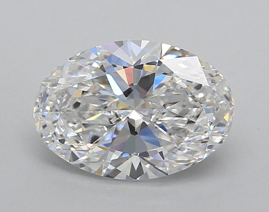 2.01 Carat Oval Shaped, Very Good Cut, D Color, VVS2 Clarity, IGI Certified Lab Grown Diamond
