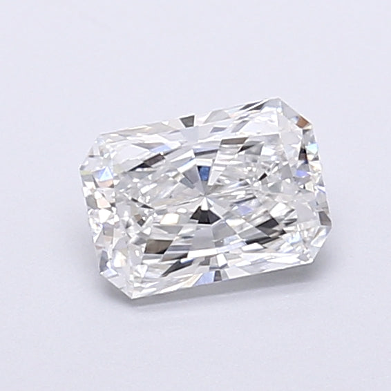 0.73 Carat Radiant Shaped, Very Good Cut, D Color, VVS2 Clarity, IGI Certified Lab Grown Diamond