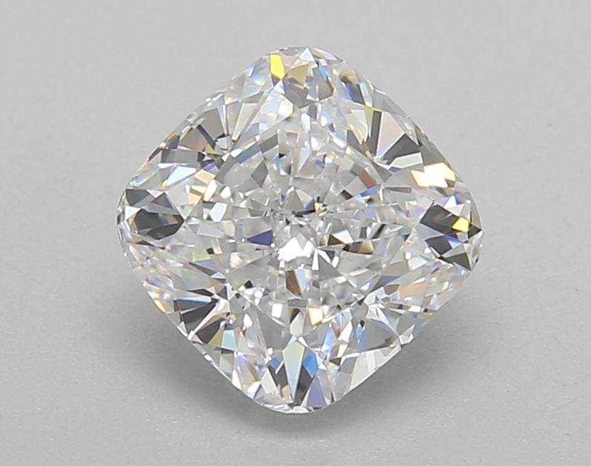 2.01 Carat Cushion Shaped, Excellent Cut, D Color, VVS2 Clarity, IGI Certified Lab Grown Diamond