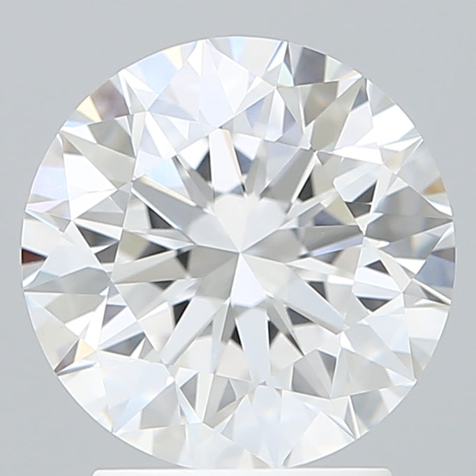 2.60 Carat Round Shaped, Excellent Cut, D Color, VVS2 Clarity, IGI Certified Lab Grown Diamond
