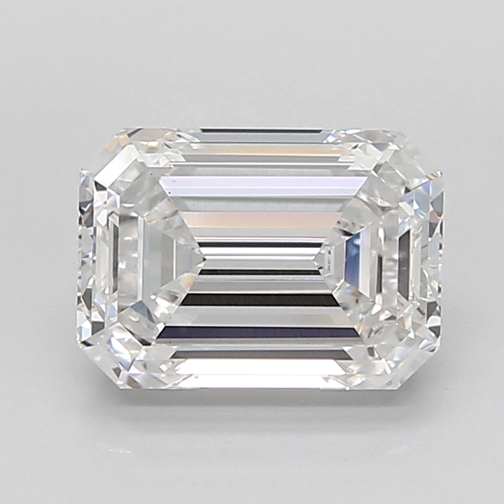 5.02 Carat Emerald Shaped, Excellent Cut, D Color, VS1 Clarity, IGI Certified Lab Grown Diamond