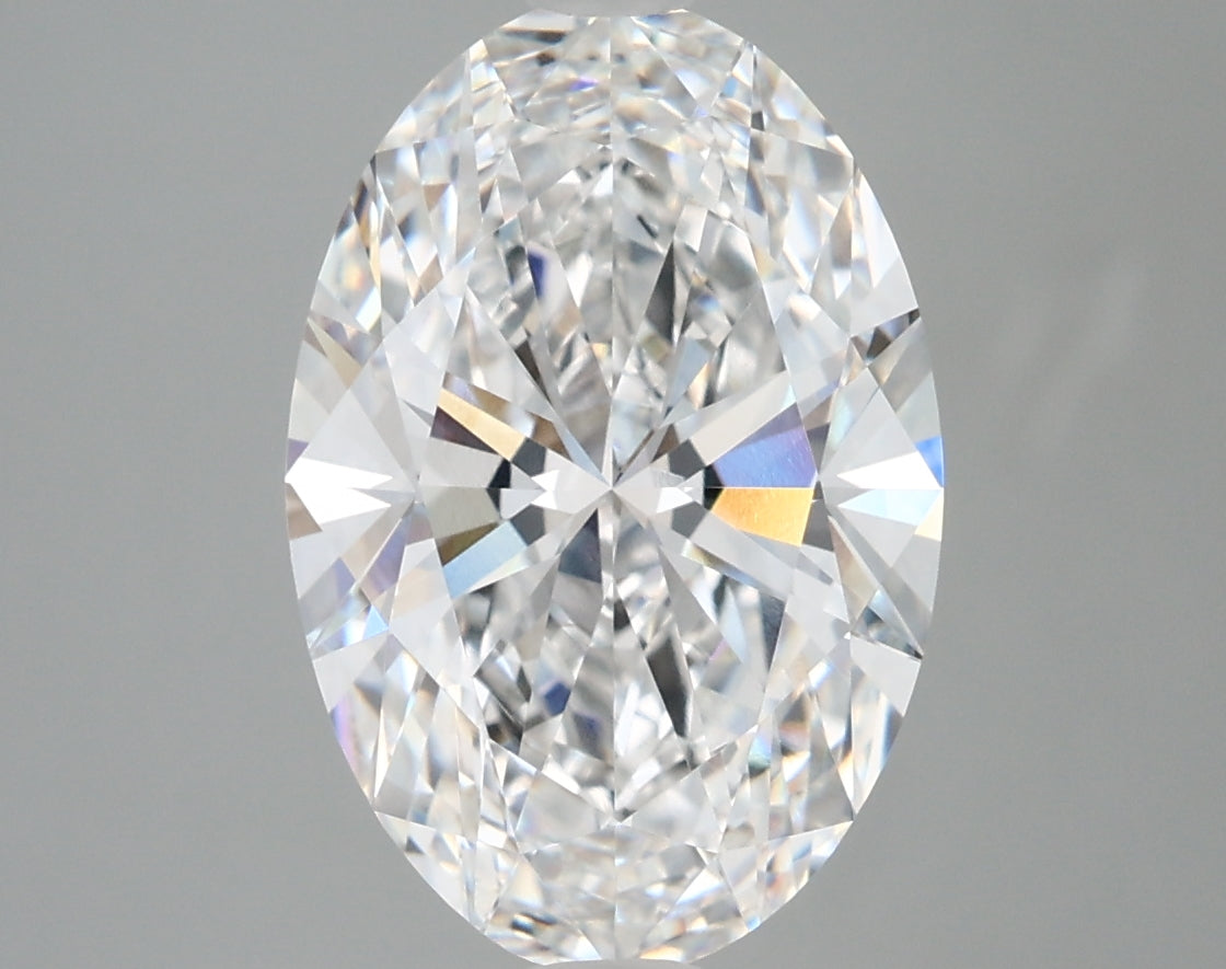 4.11 Carat Oval Shaped, Very Good Cut, D Color, VVS2 Clarity, IGI Certified Lab Grown Diamond
