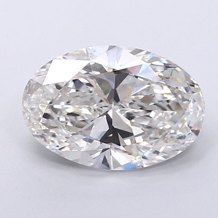 4.00 Carat Oval Shaped, Very Good Cut, F Color, VVS2 Clarity, IGI Certified Lab Grown Diamond