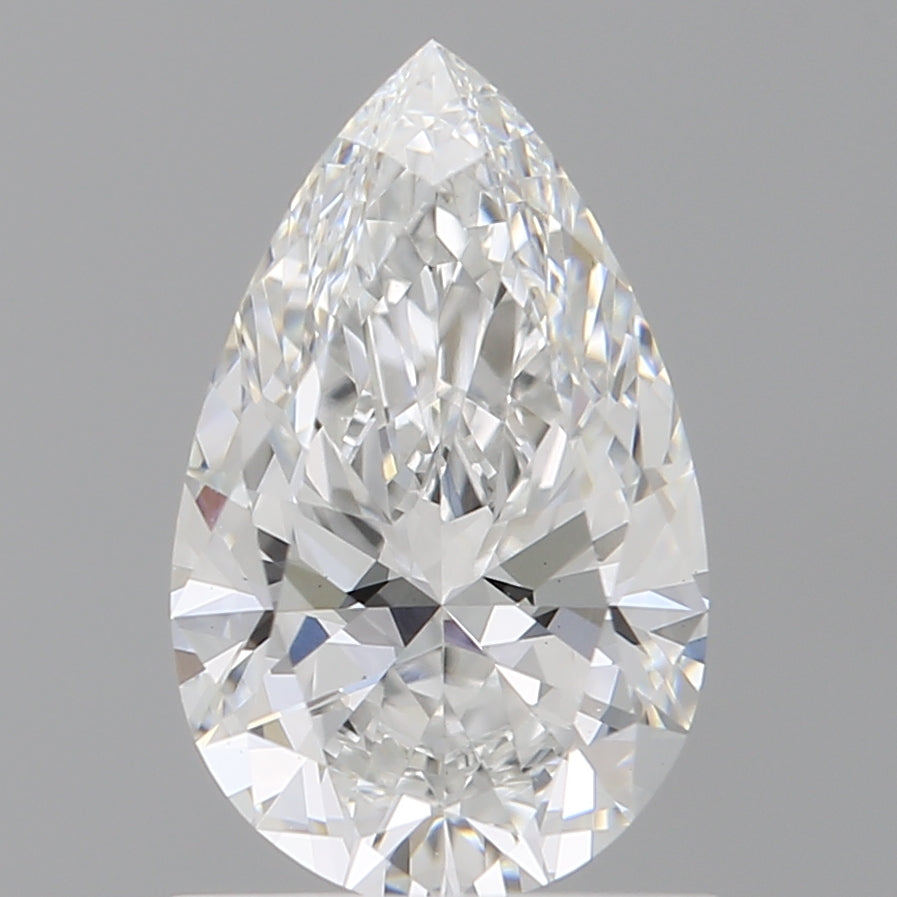1.10 Carat Pear Shaped, Ideal Cut, E Color, VVS2 Clarity, IGI Certified Lab Grown Diamond