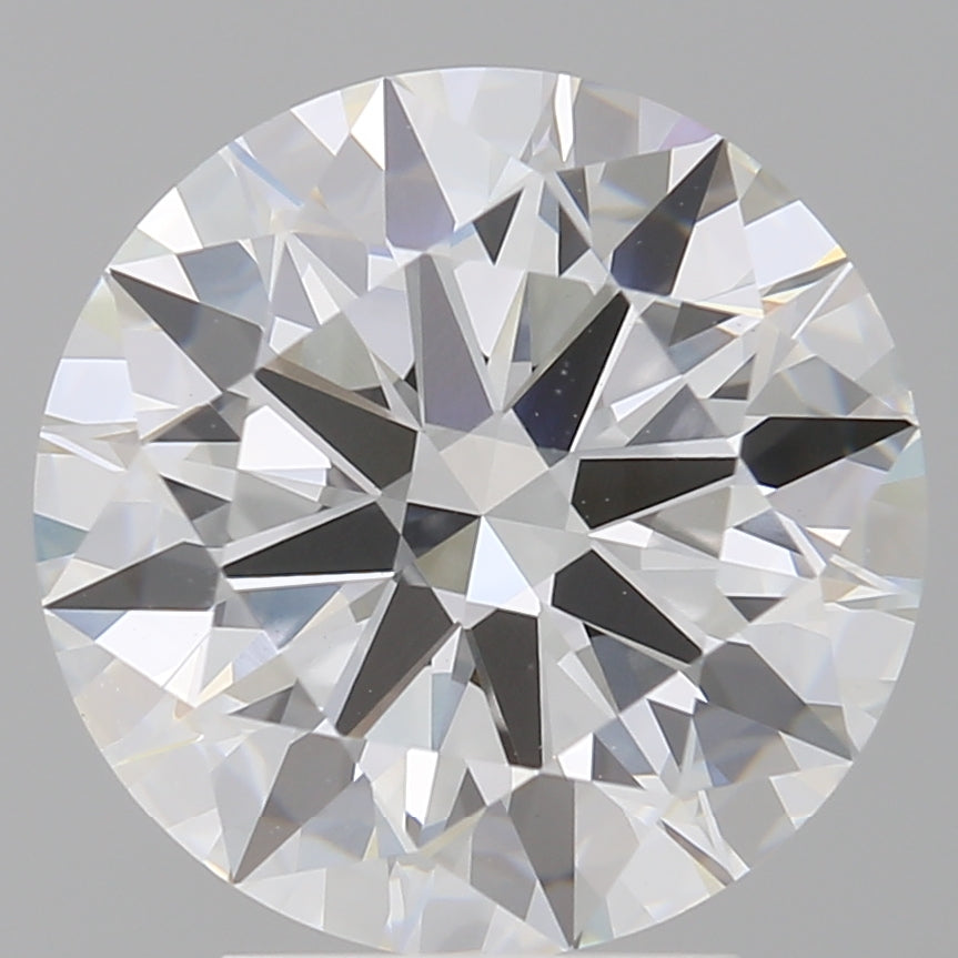 4.10 Carat Round Shaped, Ideal Cut, E Color, VVS2 Clarity, IGI Certified Lab Grown Diamond