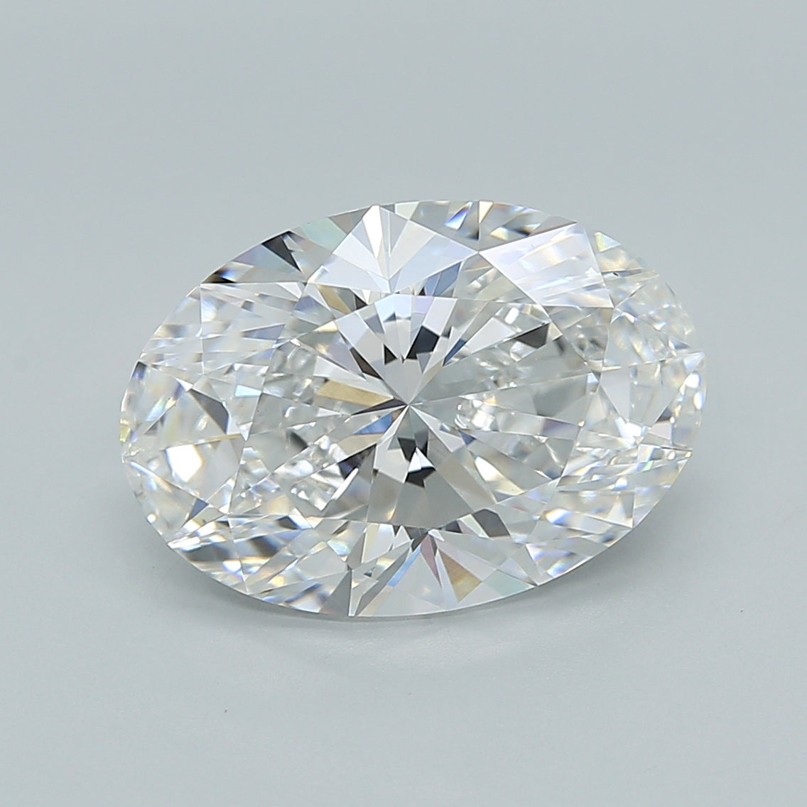 4.03 Carat Oval Shaped, Ideal Cut, D Color, VVS2 Clarity, IGI Certified Lab Grown Diamond